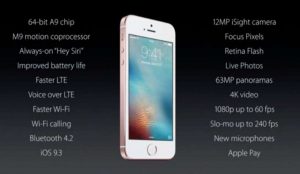Apple iPhone SE Specification