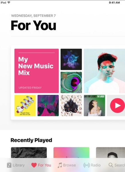 iOS All New Music Upgrade