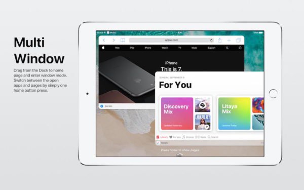 iOS 11 Concept For Multi Window