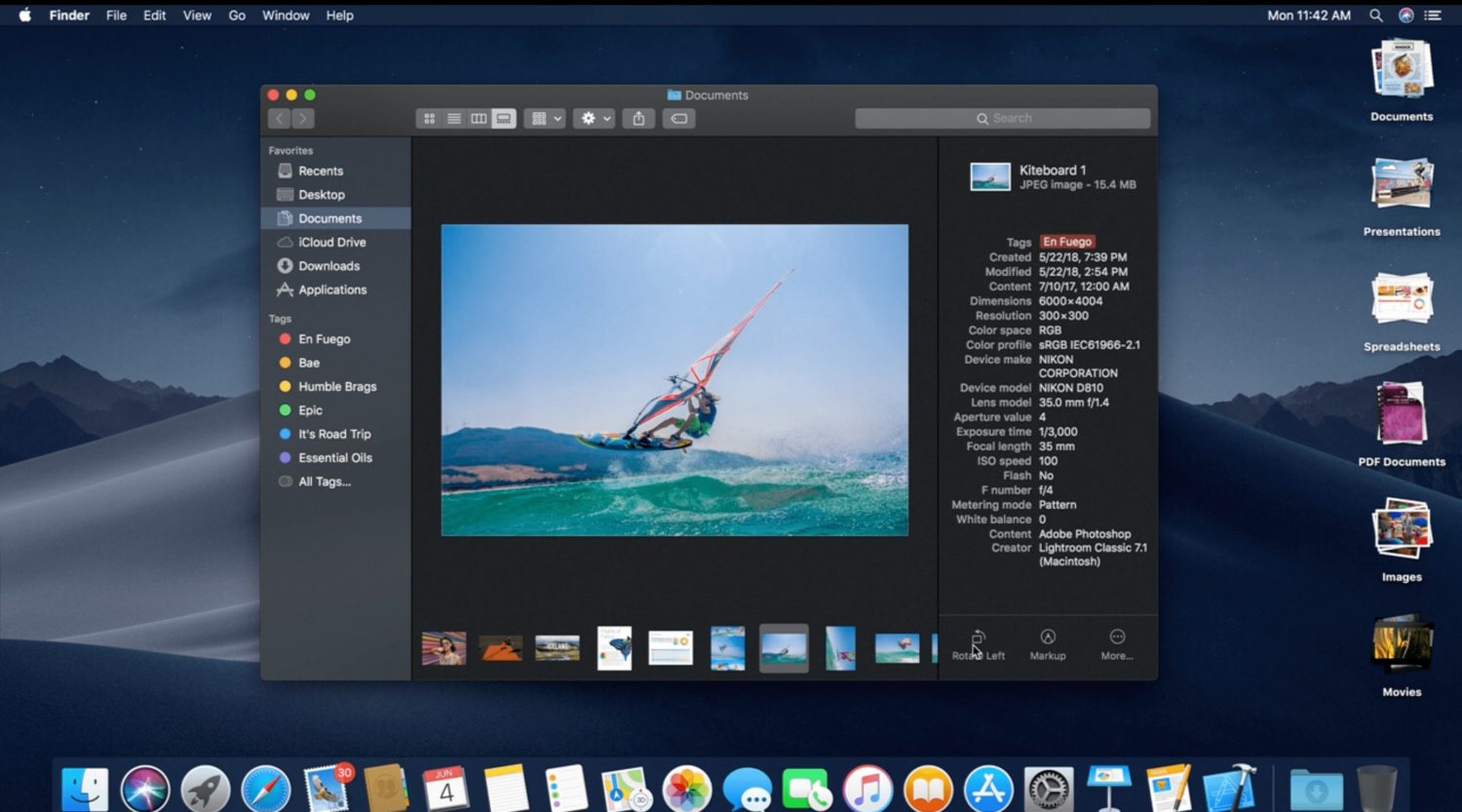 New Gallery View macOS Mojave